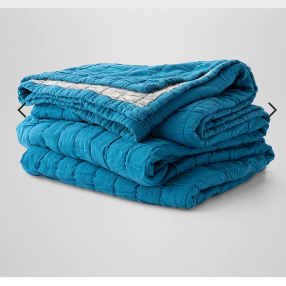 Schoolhouse Bedding Schoolhouse Brand Channeled Cotton Blue Quilt